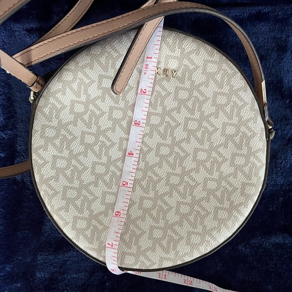 DKNY Cream and Tan Round Crossbody Bag - Picture 4 of 10